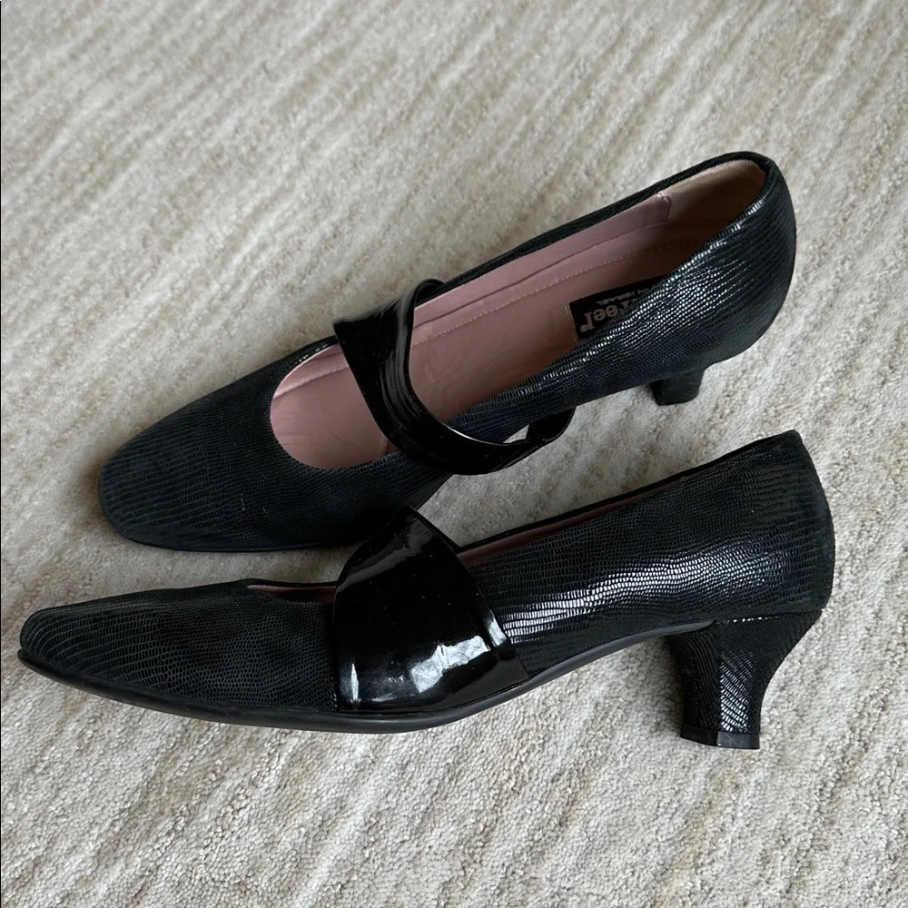 BeautiFeel Victoria Luminous Suede Pump Black Black Patent EU 40 US 9-9.5